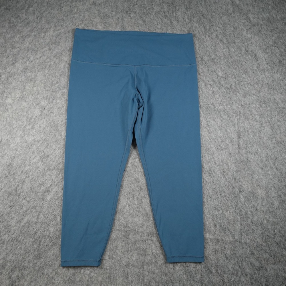 Athleta Legging Womens 1X Blue Elation Tea Dye 22" High Rise Activewear Yoga Gym